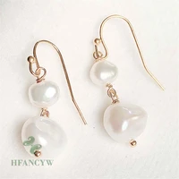 11 12mm natural baroque freshwater pearl earrings cultured aaa party gift irregular women classic jewelry dangle real