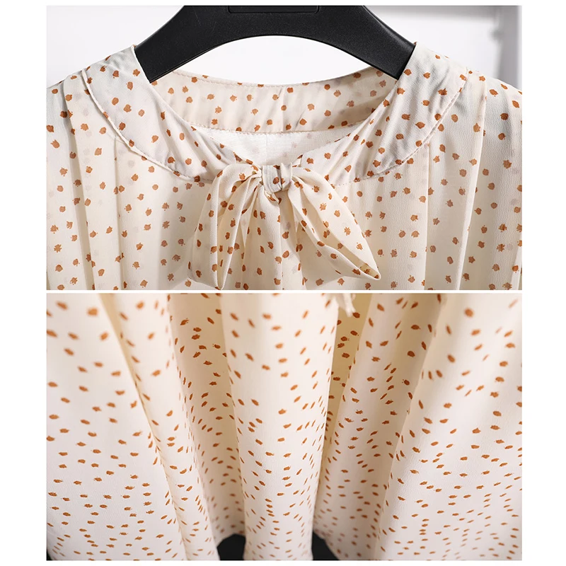 2021 весна лето женское платье для дам с длинным рукавом в горошек винтажная