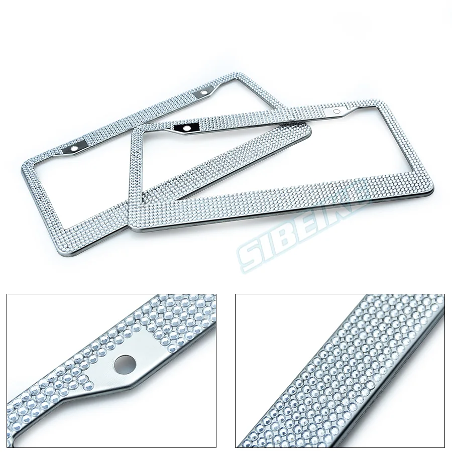 Рамка для номерного знака с кристаллами и бриллиантами девочек украшение