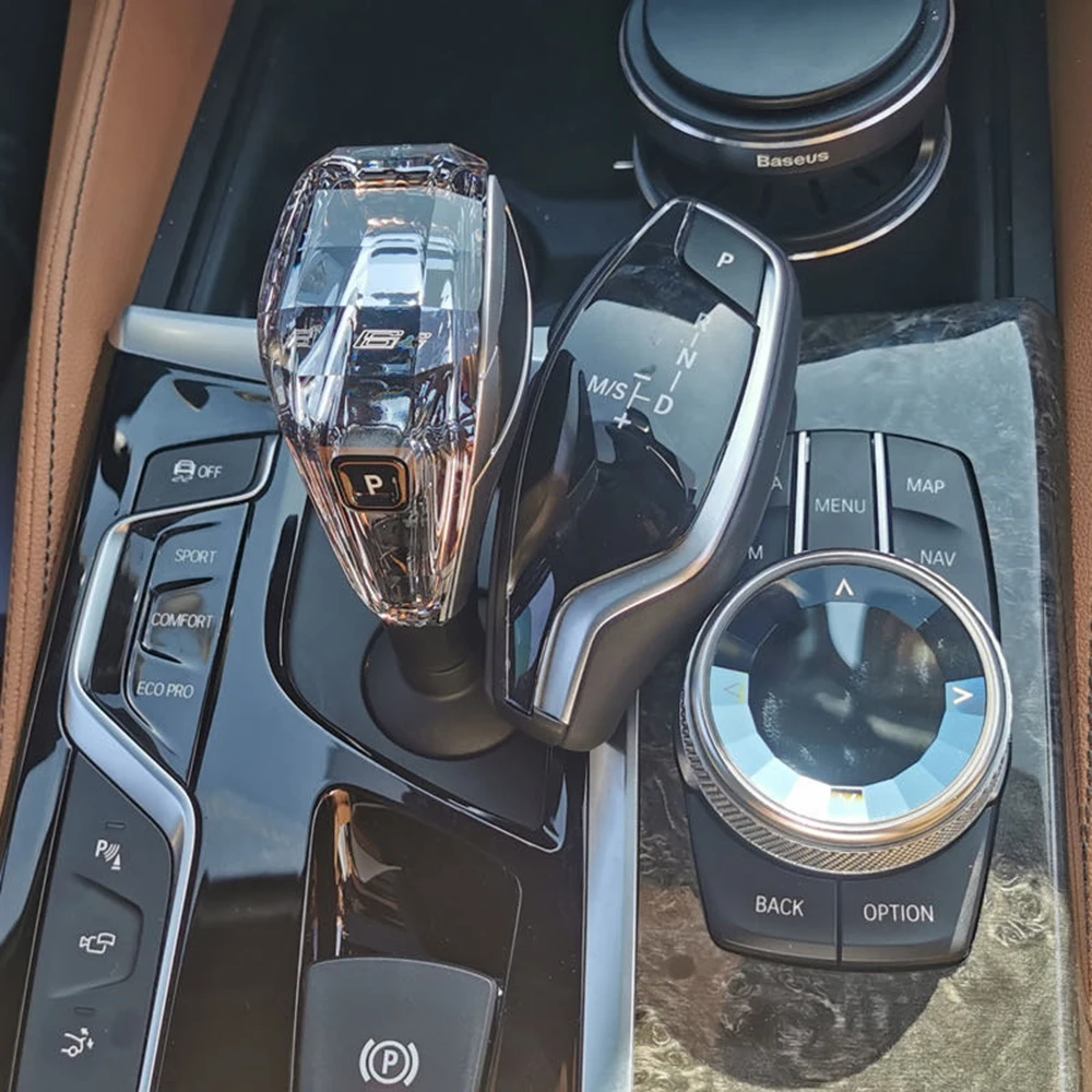 

Mankaleilab for BMW all series crystal gear shift head modified car joystick gear Crystal Gear Knob for BMW 5 series X5/X6