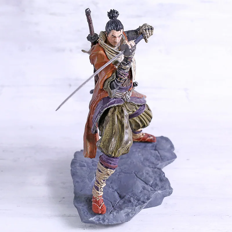Sekiro тени для век под давлением дважды статуя волка ПВХ фигурка Коллекционная