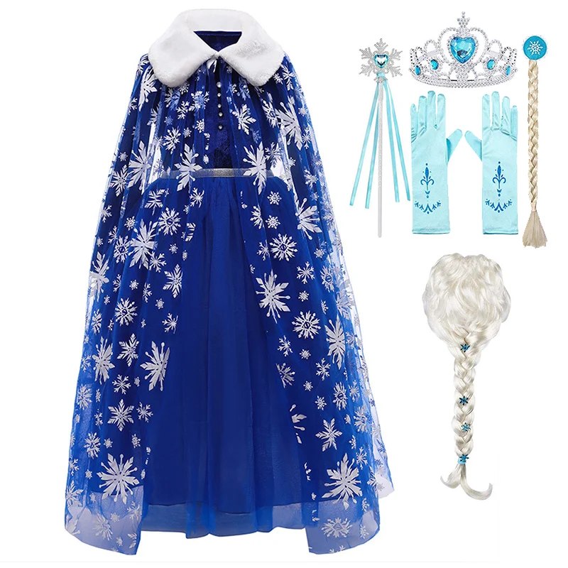 

New Year Dresses 2021 Children's Dress Snow Queen Dress Halloween Princess Cosplay Costume Kids Dresses for Girls Sequin Dress