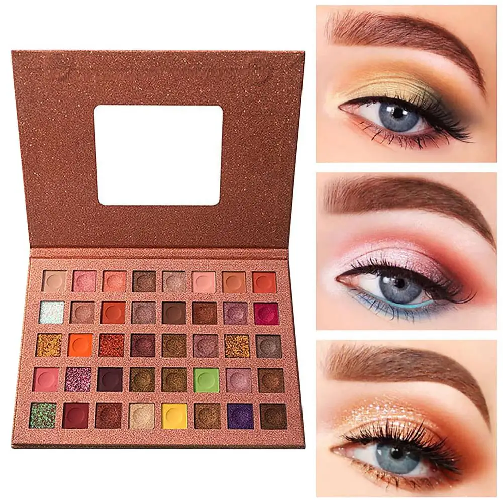 

40 Color Eyeshadow Pallete Matte Diamond Shimmer Eyeshadow Waterproof Long-lasting Makeup Eyeshadow Palette Cosmetics