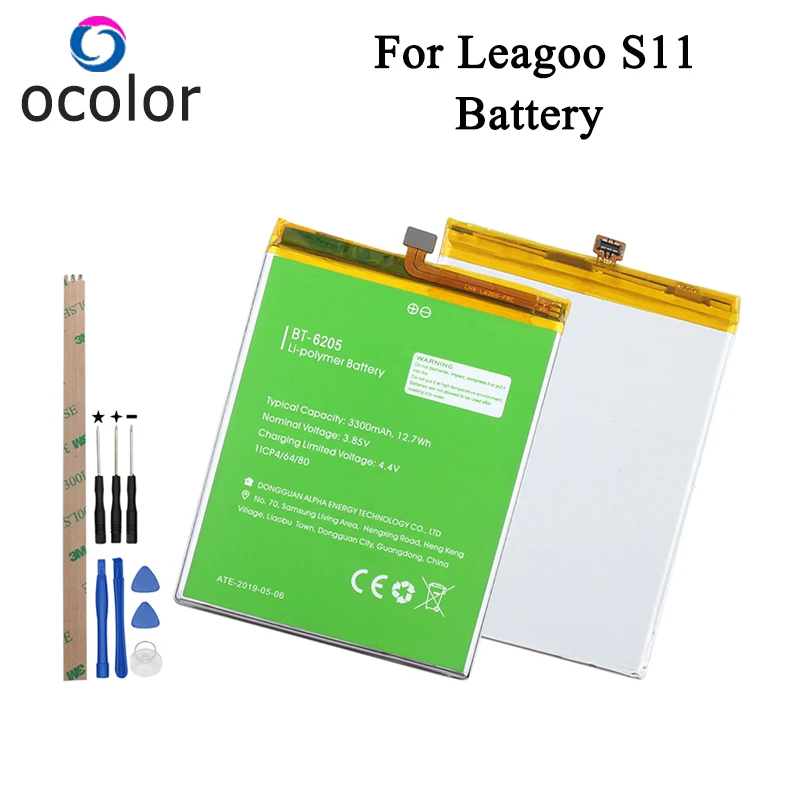 Аккумулятор ocolor для Leagoo S11 3300 мА/ч сменный аксессуар мобильного телефона