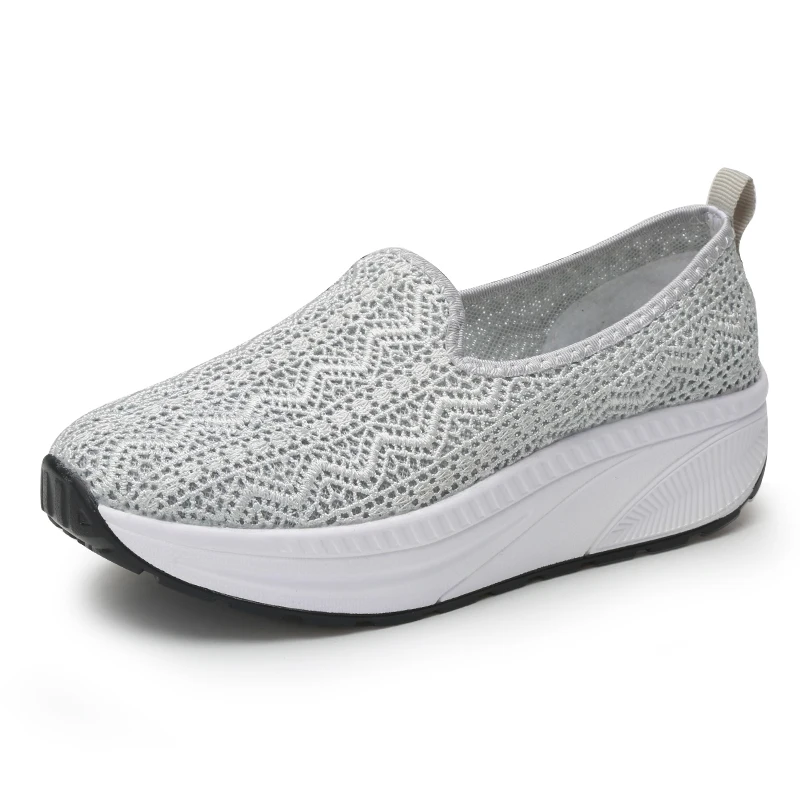 Women Platform Shoes Race Vamp Breathable Sneakers Thick Bottom Loafers Female Zapatos De Mujer Ladies Shoes Flat Shoes Women