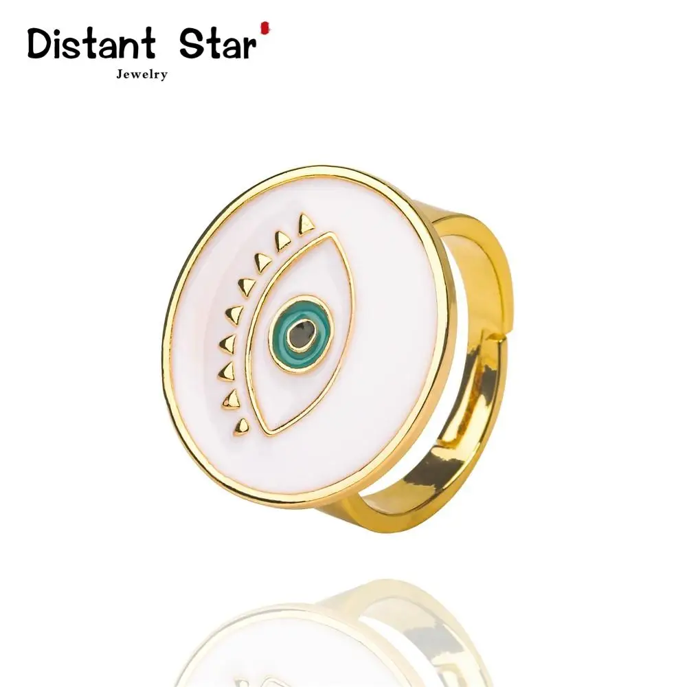 Женское регулируемое кольцо со звездочками Золотое и красное сердечко модное