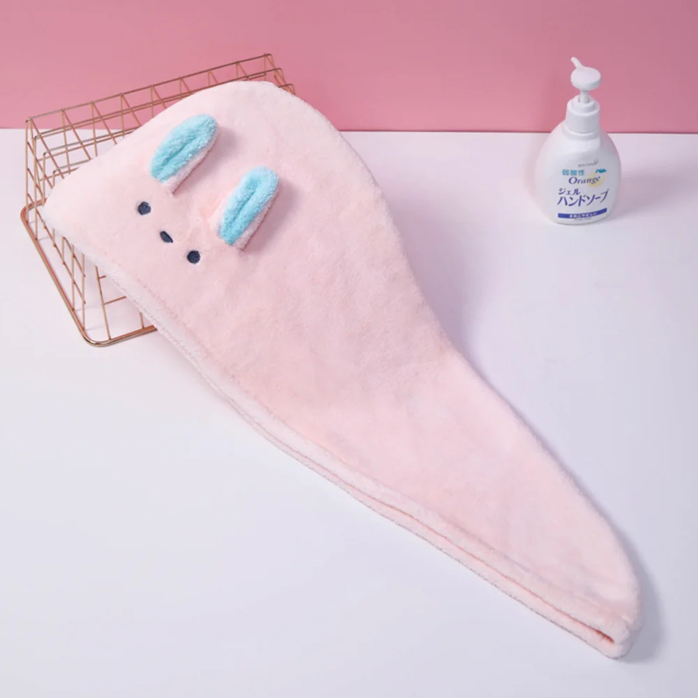 

3pcs Cartoon Drying Hair Hat Dry Hair Towel Hair Fast Drying Cap Hair Towel Cap