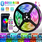 Светодиодная лента RGB 5050 с Bluetooth и USB светильник 5 В, гибкая светодиодная лента RGB для подсветильник Ки телевизора, настольного экрана, Диодная лента