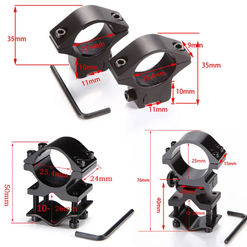 Диаметр 25 4 мм/30 мм крепление для охотничьего прицела кольца 11 ласточкин хвост