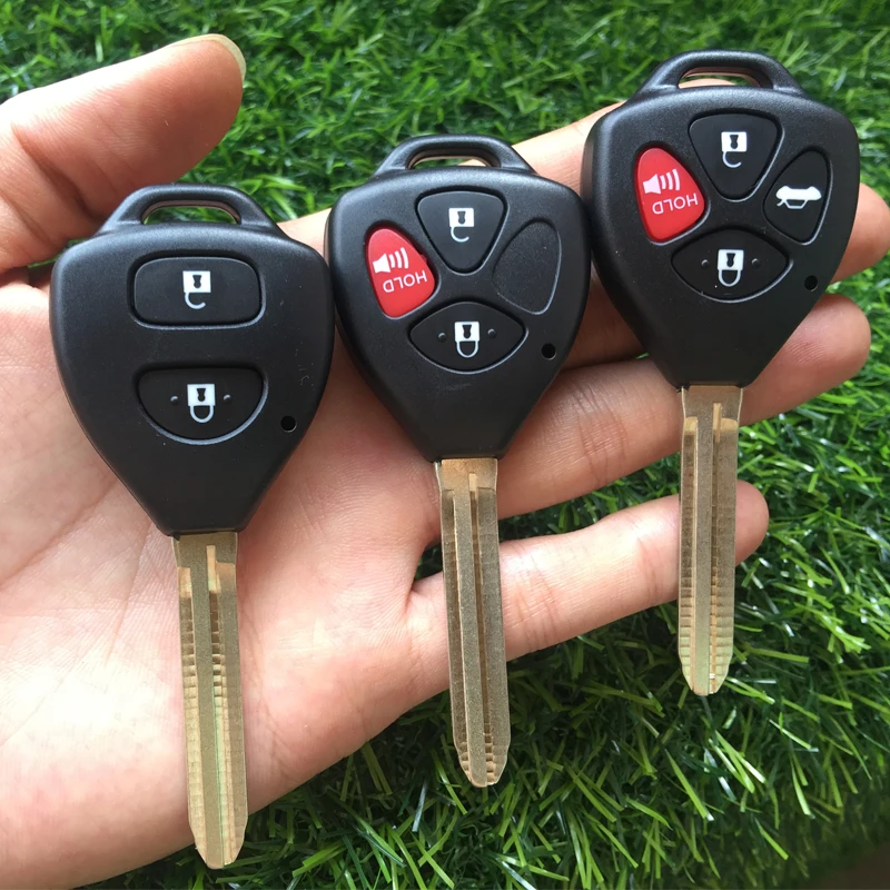 Чехол для автомобильного ключа с 2 кнопками TOYOTA Rav4 Corolla Hilux Yaris Avalon Echo Prado|Ключ от