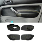 Мягкая кожаная накладка на подлокотник только для 4 дверей для VW Golf 4 MK4 Bora Jetta 1999-2005, накладка на подлокотник двери автомобиля