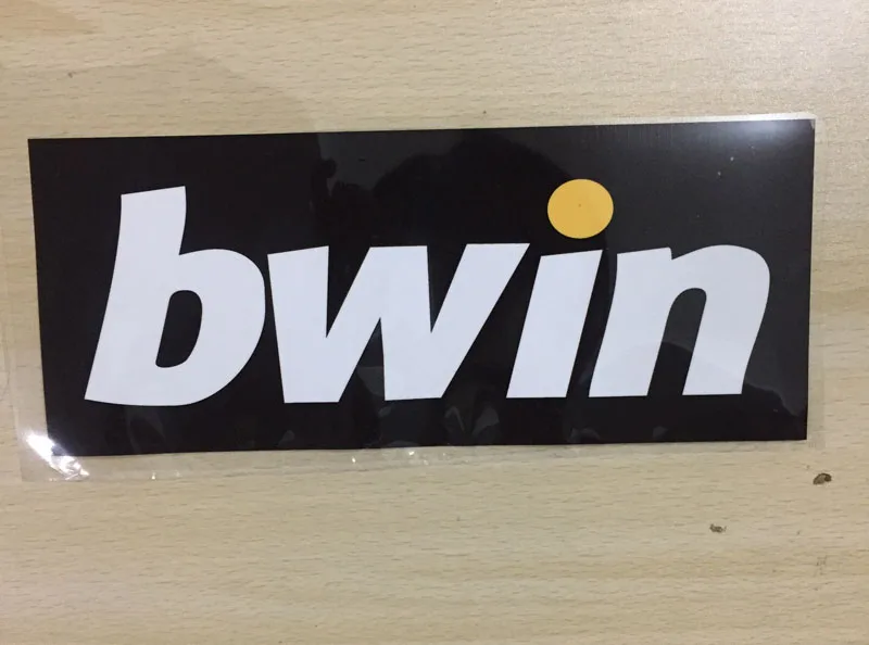AC Bwin спонсор патч Размеры является 25 4 см футбольная нашивка передачи тепла