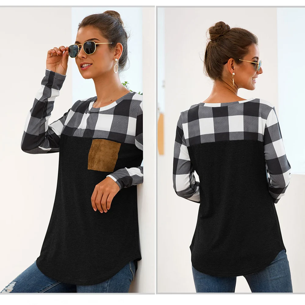 YELITE 2020 зимняя женская футболка модная одежда с круглым вырезом Повседневная