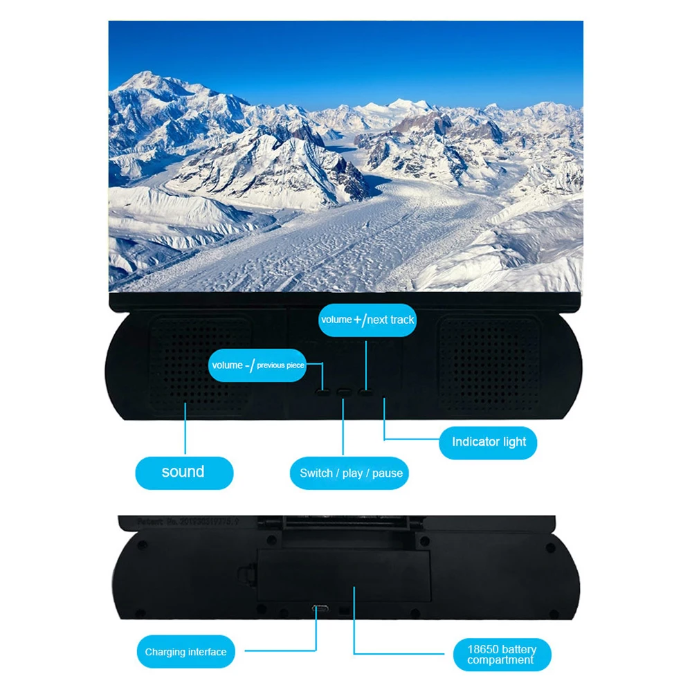 Новейшая универсальная 10-дюймовая 3d-лупа с Bluetooth динамиком фильмами настольным