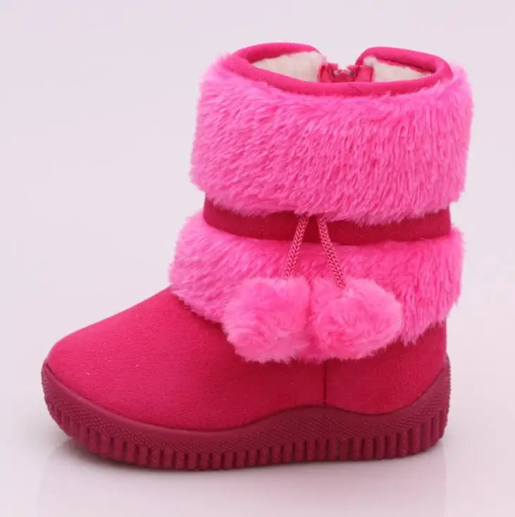 Зимние сапоги для девочек коллекция 2019 года Сезон Зима удобные толстые теплые