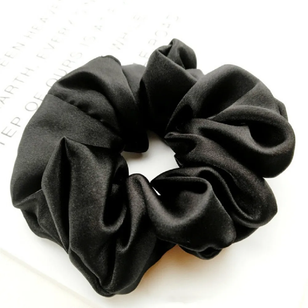 Модные женские Однотонные резинки из искусственного шелка Женские Простые