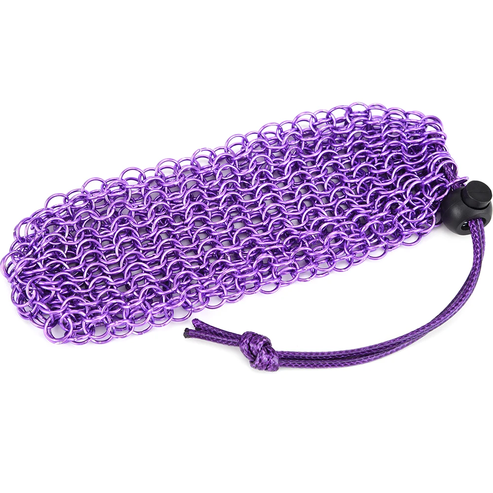 

Chainmail DnD Dice Bag for Tabletop Games Drawstring 304 Stainless Steel Dice Bag