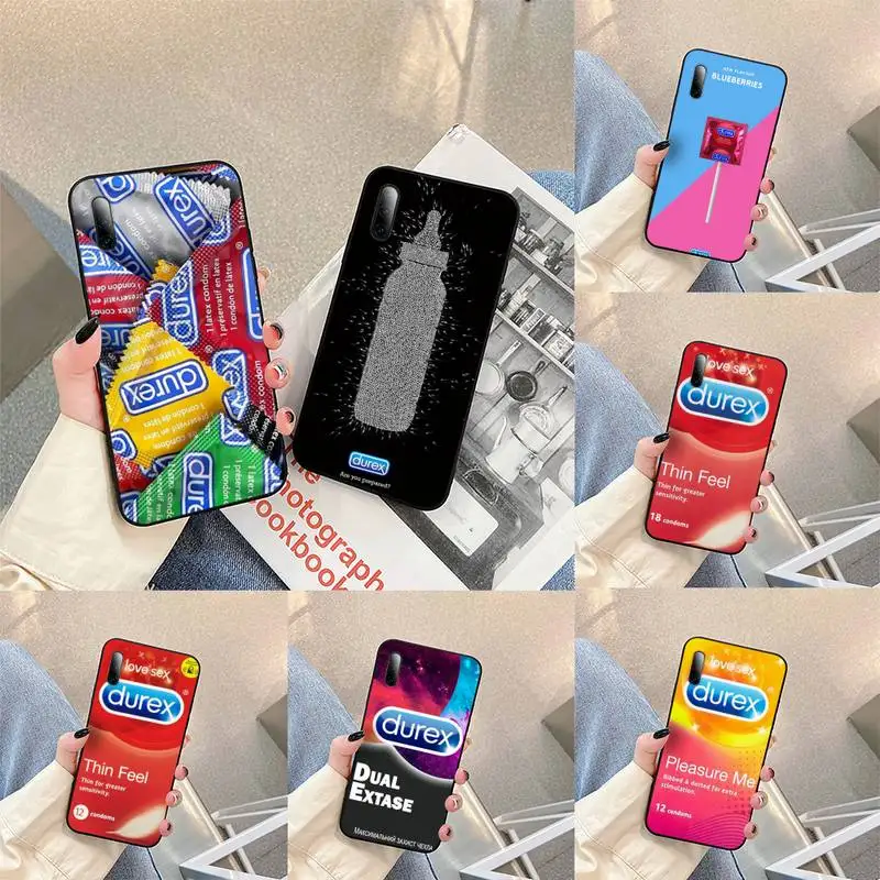 

Sexy condom brand Durex box Phone Case For Redmi note 4 9 6a 4x 7 5 8t 9 plus pro Cover Fundas Coque