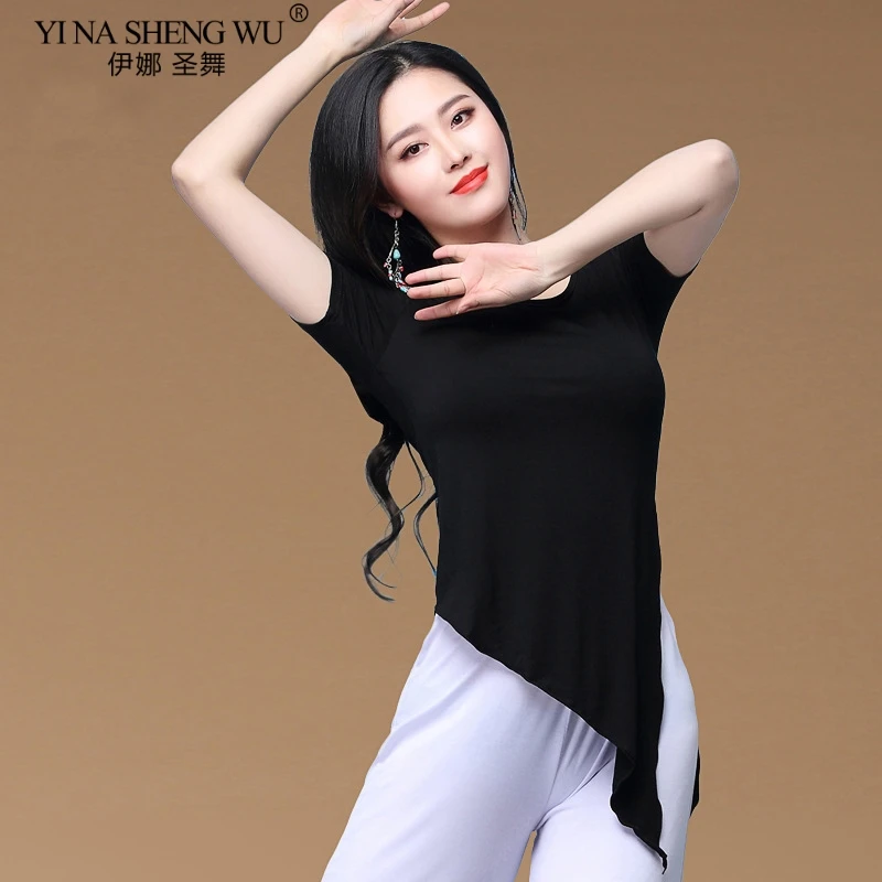 

Adult Sexy Elegant Modal Belly Dance Practice Tops Shirt Costumes for Women Bellydance Indian Dancing Clothes Dancer Wear New