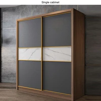 nordic wardrobe modern minimalist home bedroom assembling solid wood 2 sliding door large cloakroom furniture cabinet storage