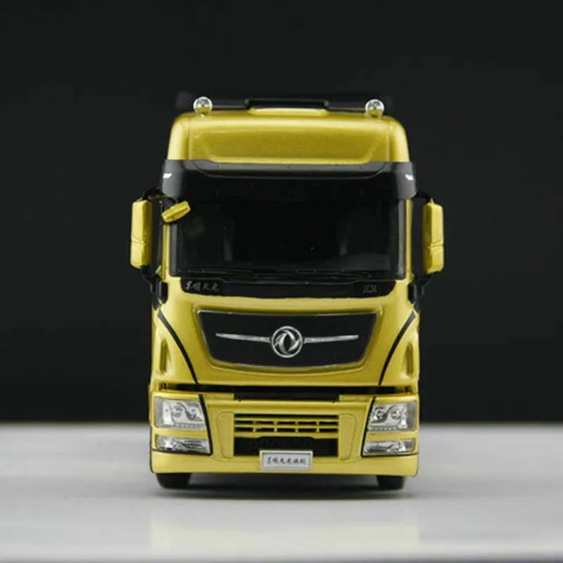 

Флагманский прицеп-трактор Dongfeng Tianlong, 1/43 пропорций, металлический литой тяжелый грузовик, Коллекционная модель грузовика из сплава, сувени...