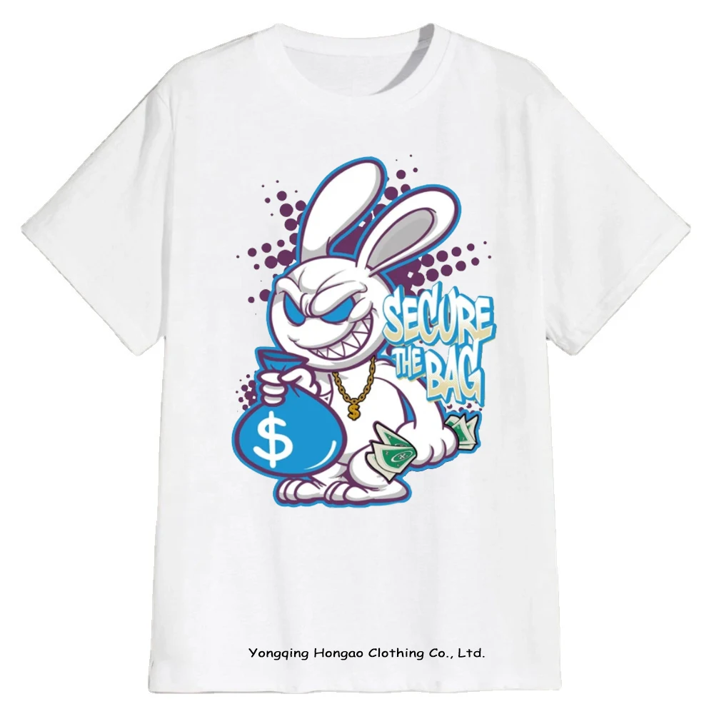 

New Arriving Retro Hare Matching Printed Women Tees Summer Make Graphic Cotton Oversized Vintage Woman T Shirt