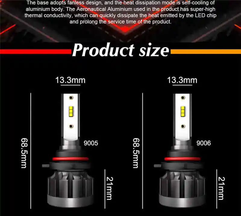 H1 H3 светодиодный фар Hulbs H7 светодиодный Автомобильные фары H4 H11 HB3 9005 HB4 9006 H13 6000K 72W 12V 24V 4000LM авто фары автомобиля
