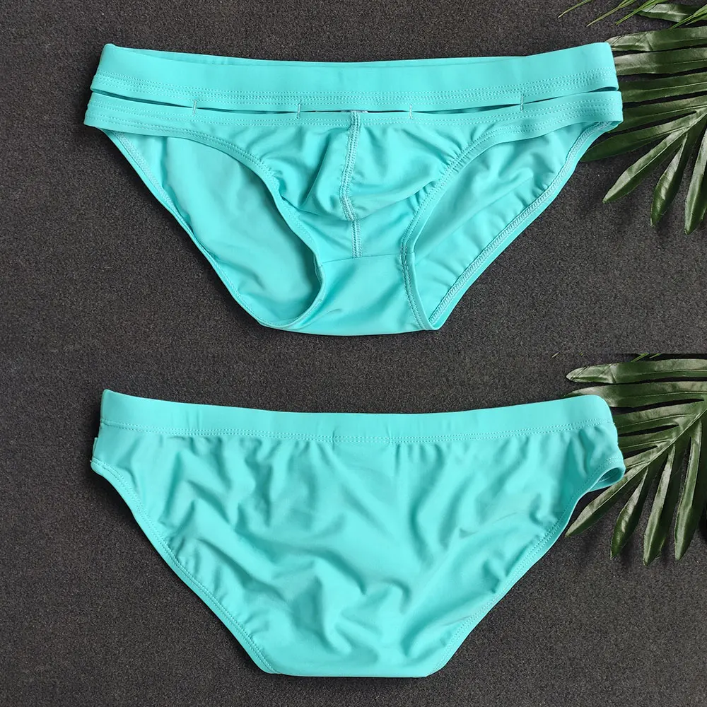 Шорты для плавания мужские летние эластичные серфинга пляжа с низкой талией геев