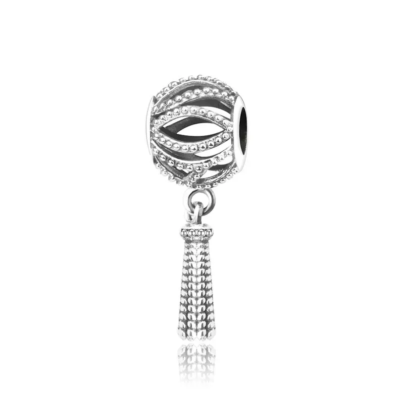 Подходит для оригинальных браслетов Pandora DIY Ювелирные изделия Осенняя коллекция ромашки ажурные шармы 925 пробы серебряные бусины в виде цветка - Цвет: A44