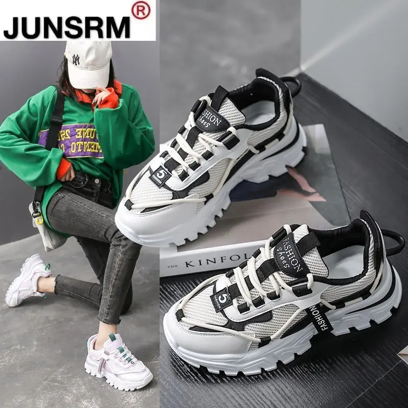 

2021 Spring Fashion Sneakers Designers Chunky Vulcanized Shoes White New Casual Old Dad Shoes Woman Tennis Platform Sneaker