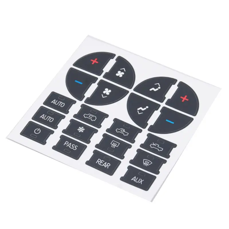 Набор для ремонта кнопок AC Dash наклейка наклейки Замена Chevrolet GMC Tahoe M68B|Наклейки