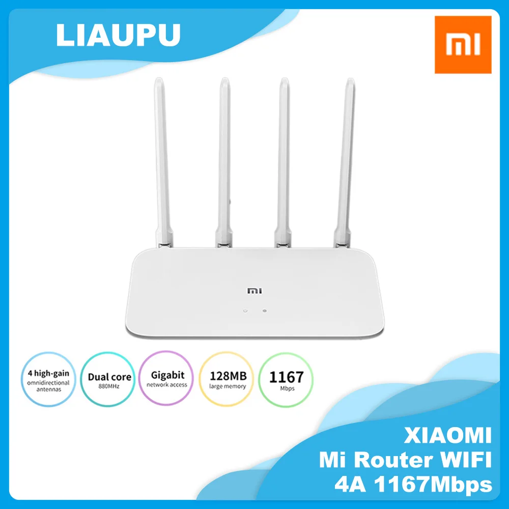 Маршрутизатор Xiaomi 4A Gigabit Edition 128 Мб Wifi расширитель двухъядерный процессор