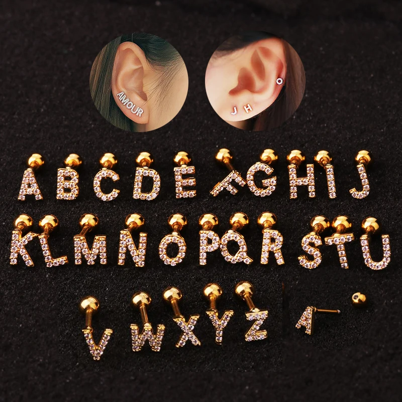 Серьга-гвоздик Sellsets из нержавеющей стали для пирсинга ювелирное украшение