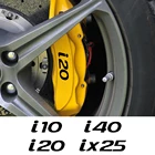 Автомобильные аксессуары для Hyundai ACCENT CRETA EON EQUUS i10 i20 i40 IONIQ IX25 IX55 KONA, 6 шт. наклеек на тормозной суппорт автомобиля