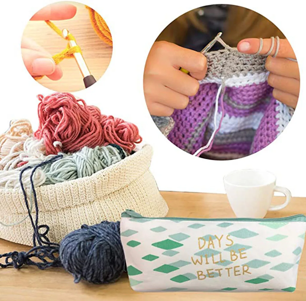 27 шт. спицы для вязания из нержавеющей стали и алюминия | Дом сад