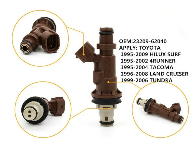 TIANBANG 1 шт топливный инжектор FJ585 23250 62040 для 1999 2004 Toyota Tacoma 3.4L/2000 Тундра 3.4L/1999 2002 4runner