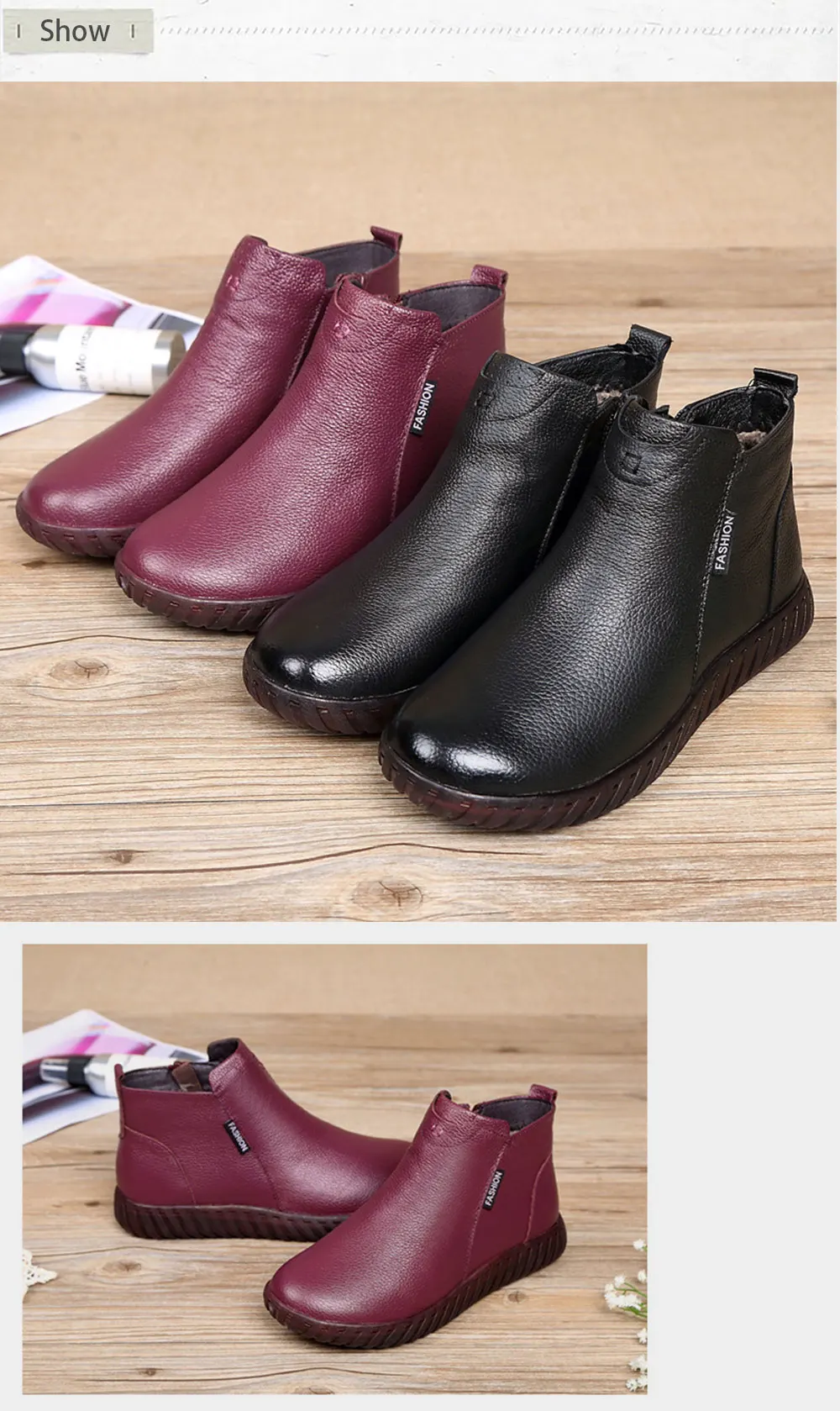 AARDIMI Zapatos Mujer; женские зимние ботинки из натуральной кожи; женские ботильоны ручной работы на молнии в стиле ретро; сезон зима-весна; женская обувь