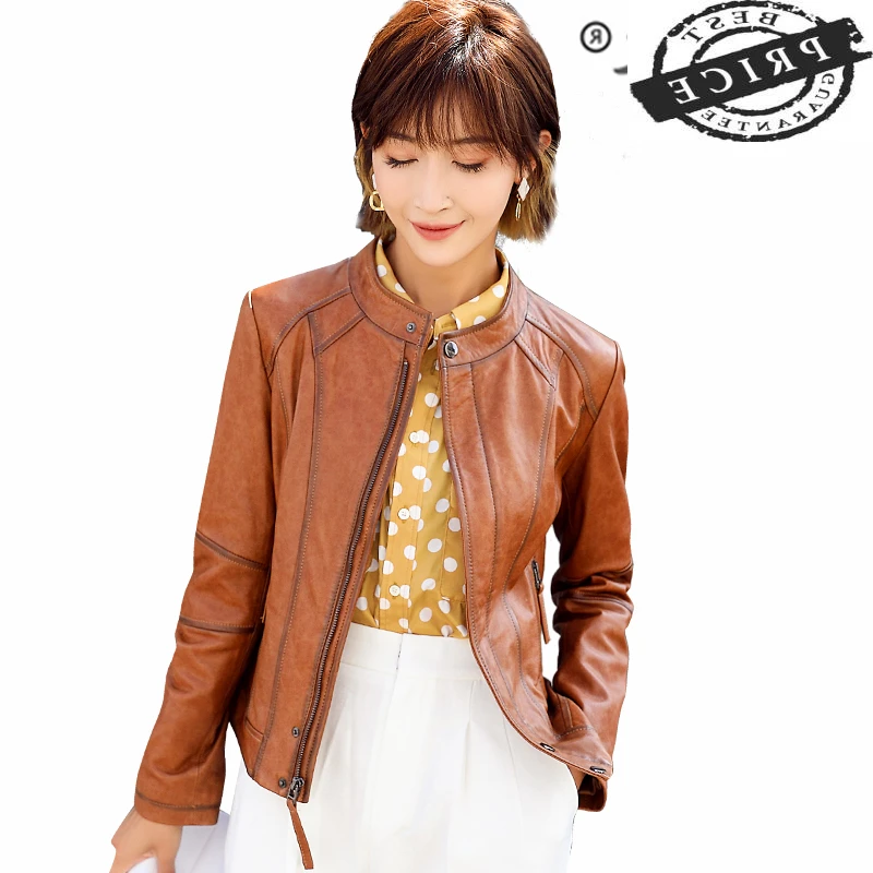 

Женская куртка из натуральной овечьей кожи, винтажная демисезонная куртка из натуральной кожи OT1226, 100%