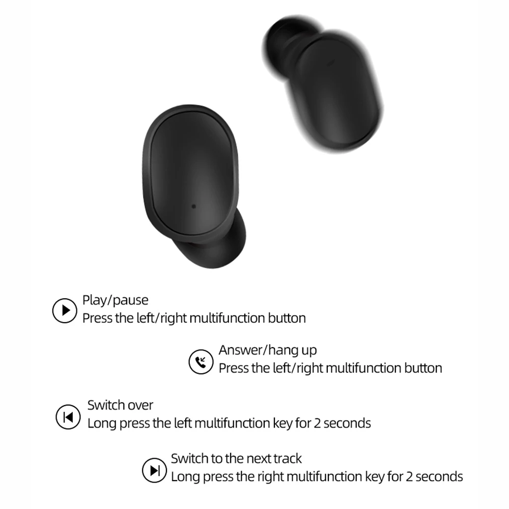 Наушники M1 Bluetooth беспроводные наушники вкладыши 5 0 TWS с шумоподавлением и