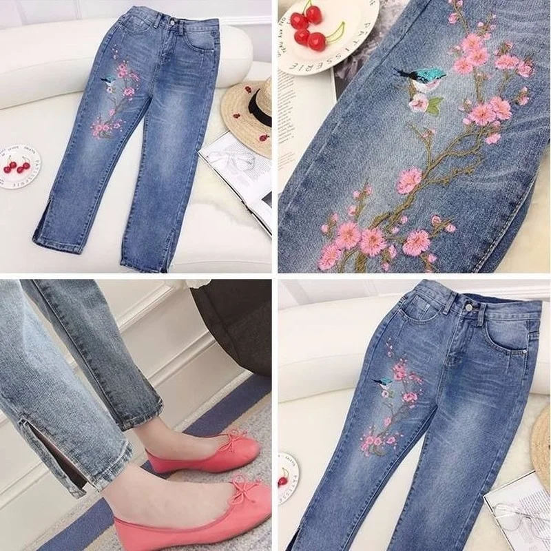 Рисунок 3 - Женские джинсовые брюки с высокой талией