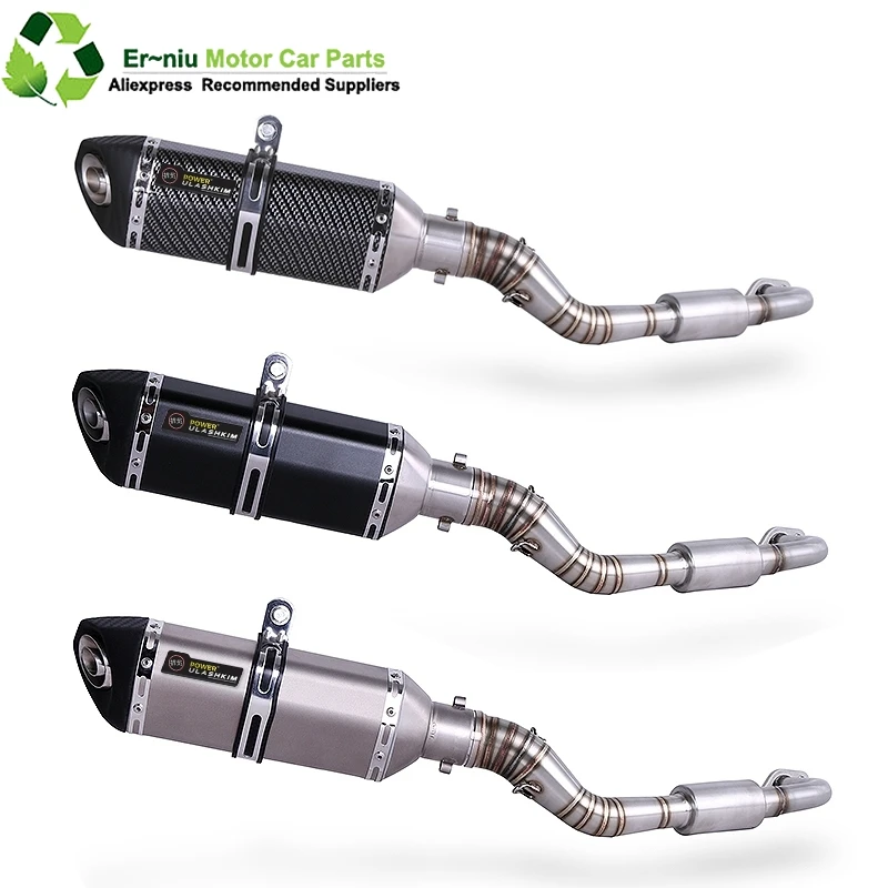 

Полная система выхлопа без шнуровки для YAMAHA NVX125 NVX155 NVX 125 155 Aerox155 Передняя выхлопная труба мотоцикла из нержавеющей стали