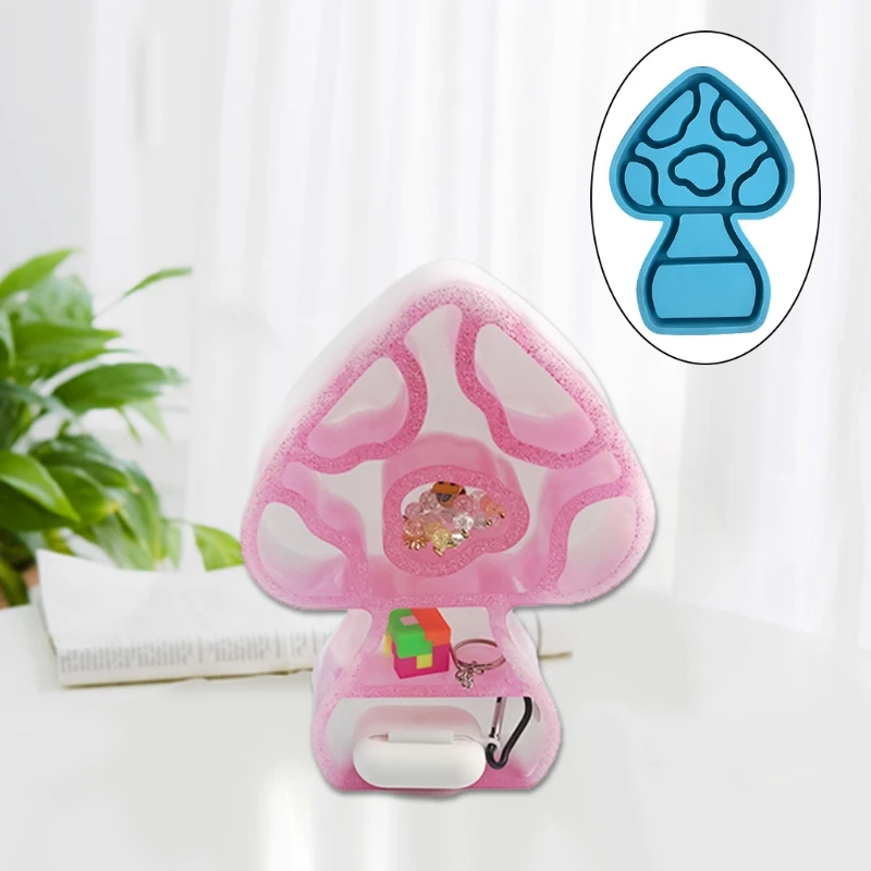 

1 Pc Mushroom Shaped Storage Shelf Epoxy Resin Mold Display Stand Silicone Mould DIY Jewelry Organizer Trinket Holder Mold