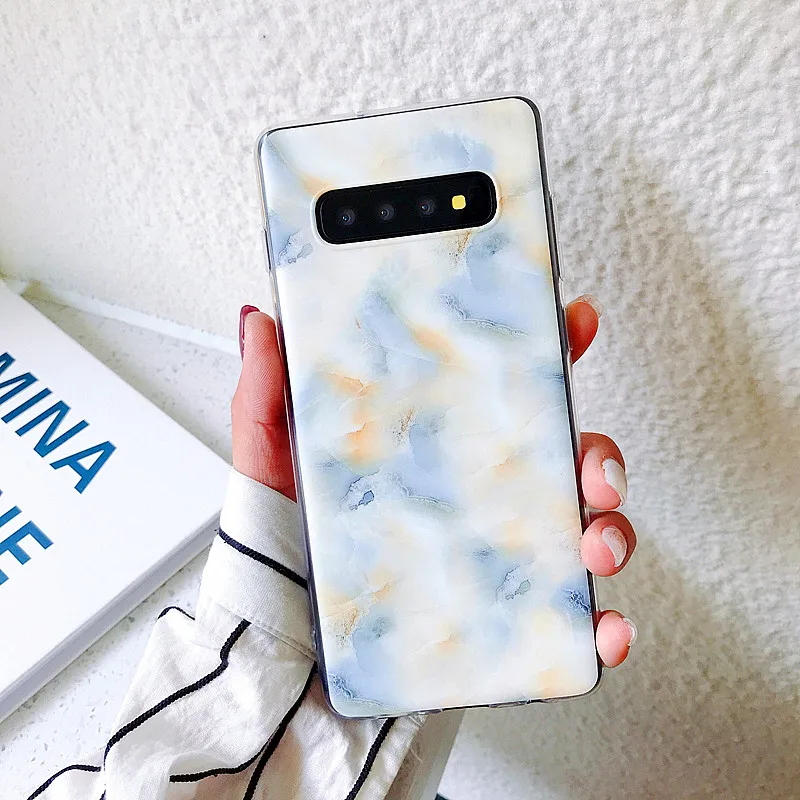 Матовый мрамор мягкий чехол для samsung Galaxy A50 A70 S7 край S8 S9 S10 плюс S10e 30 A20 A10 M10 A6 A9 A7 2018