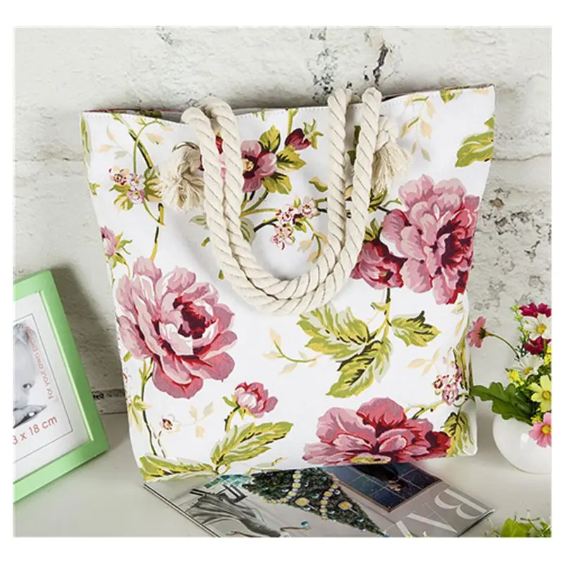 Женские сумки цветок цветочный прозрачность Холщовая Сумка на плечо/от|Сумки с