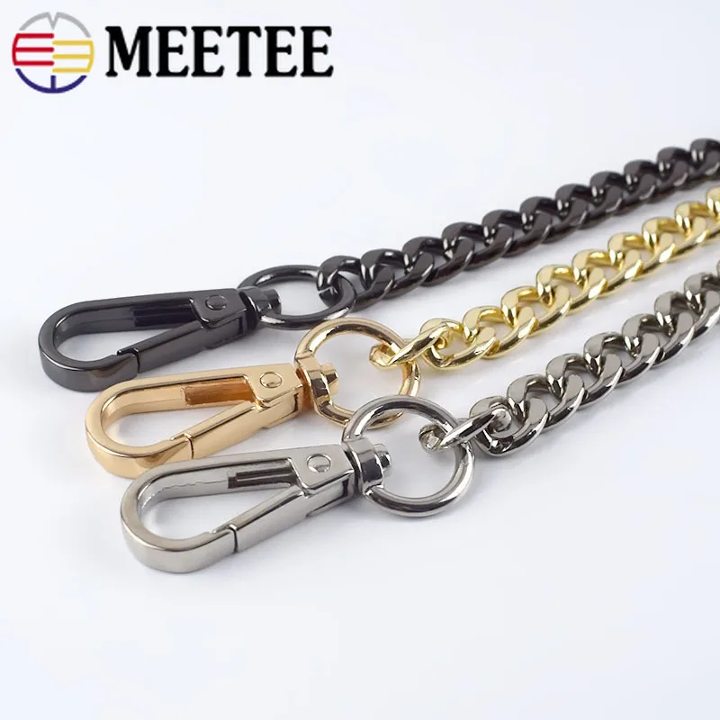 1 шт. 120 см сменный ремешок для женской сумочки металлические цепи с пряжками