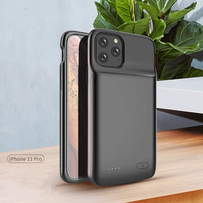 

New! For iPhone 11 Battery Charger Case Ultra Thin Soft Silicone Cover Power Bank Case for iPhone 11 Pro Max External Back Pack