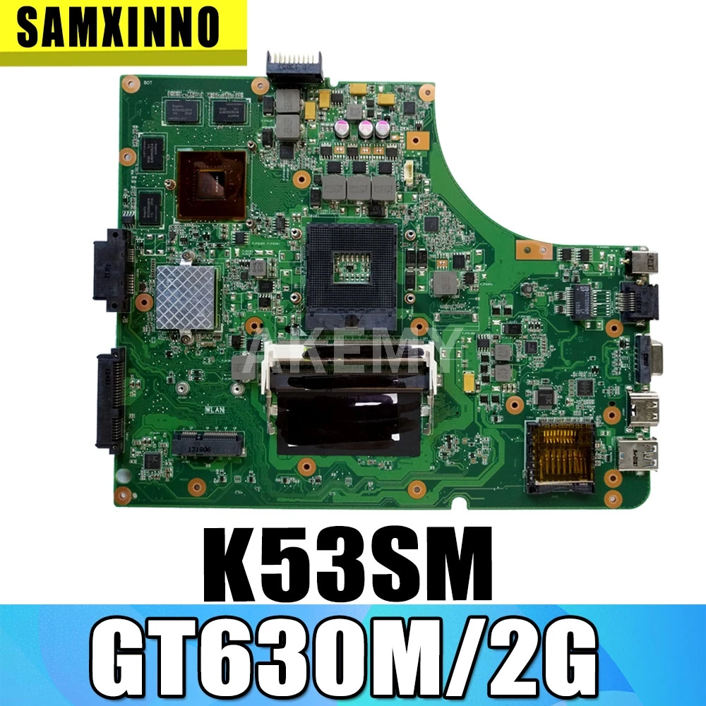 SAMXINNO Новый K53SM Материнская плата ASUS K53SC X53S K53SV K53SJ P53SJ K53S ноутбука W/ GT630M/2 ГБ GPU |
