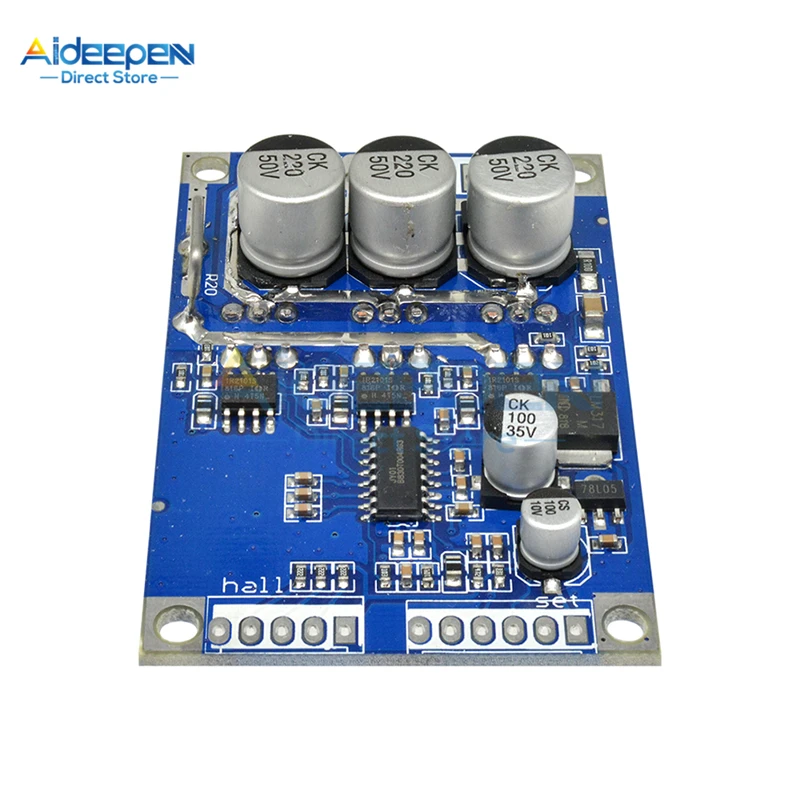 Бесщеточный контроллер двигателя постоянного тока 12 В 24 в 36 500 Вт ШИМ с