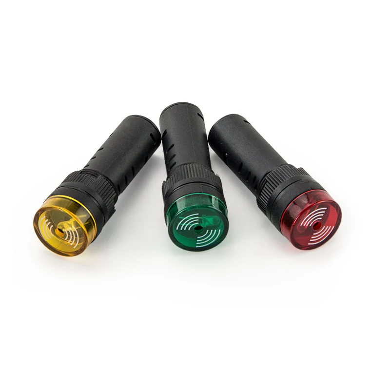 AD16 16SM 16 мм цветной зуммер с красным зеленым желсветильник индикатором|alarm sign|alarm