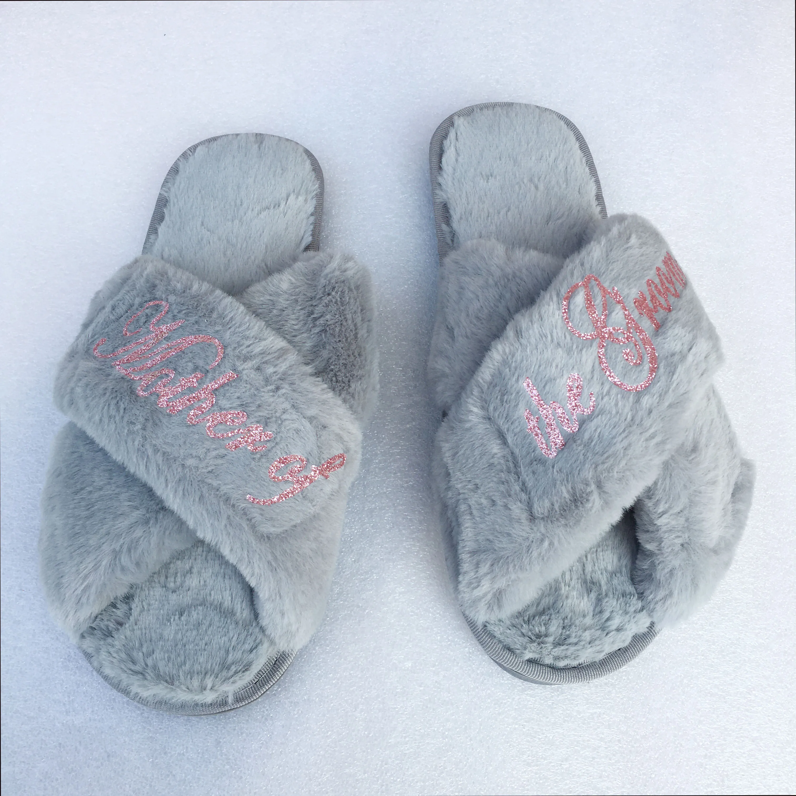 Уникальные индивидуальные мягкие Меховые тапочки для девичника подружки